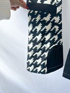 Perfect Moment Aurora Houndstooth Black & White High Waist Flare Ski Pants Trousers