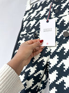 Perfect Moment Aurora Houndstooth Black & White High Waist Flare Ski Pants Trousers