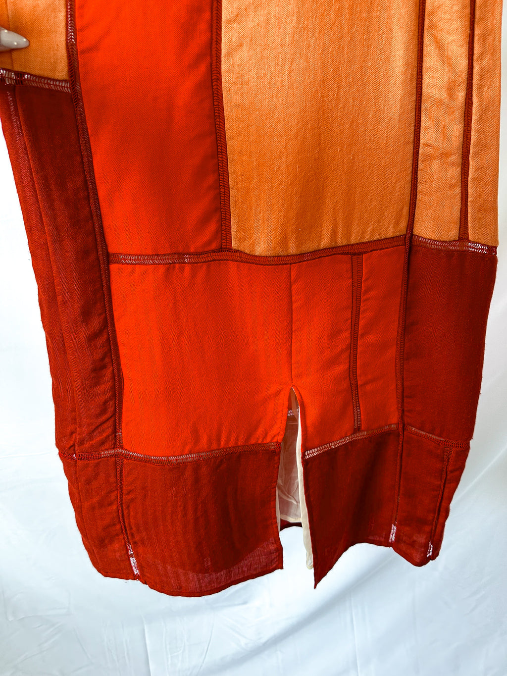 Gabriela Hearst Summer Patchwork Cashmere Silk Maxi Dress