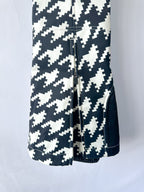 Perfect Moment Aurora Houndstooth Black & White High Waist Flare Ski Pants Trousers