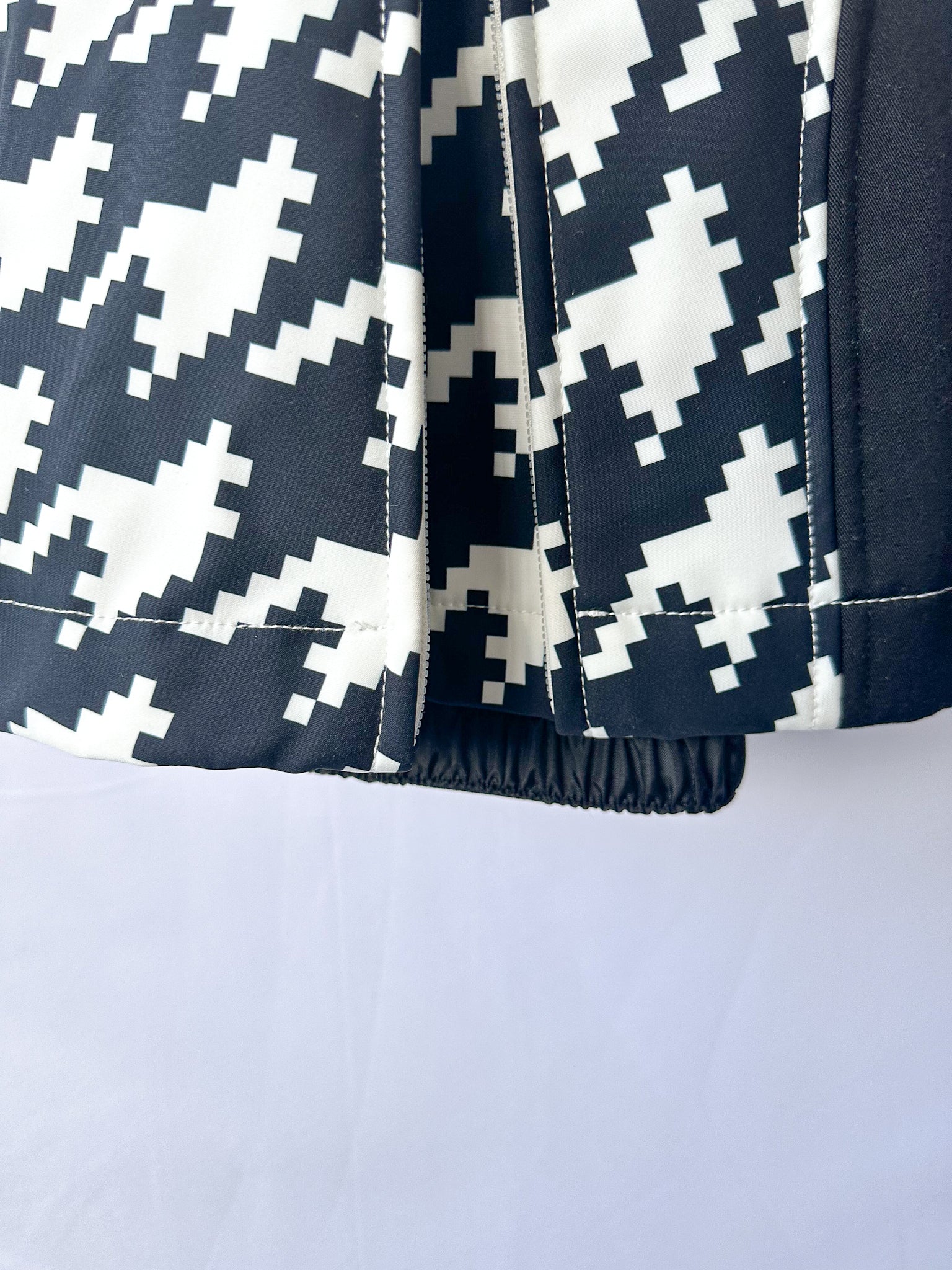 Perfect Moment Aurora Houndstooth Black & White High Waist Flare Ski Pants Trousers