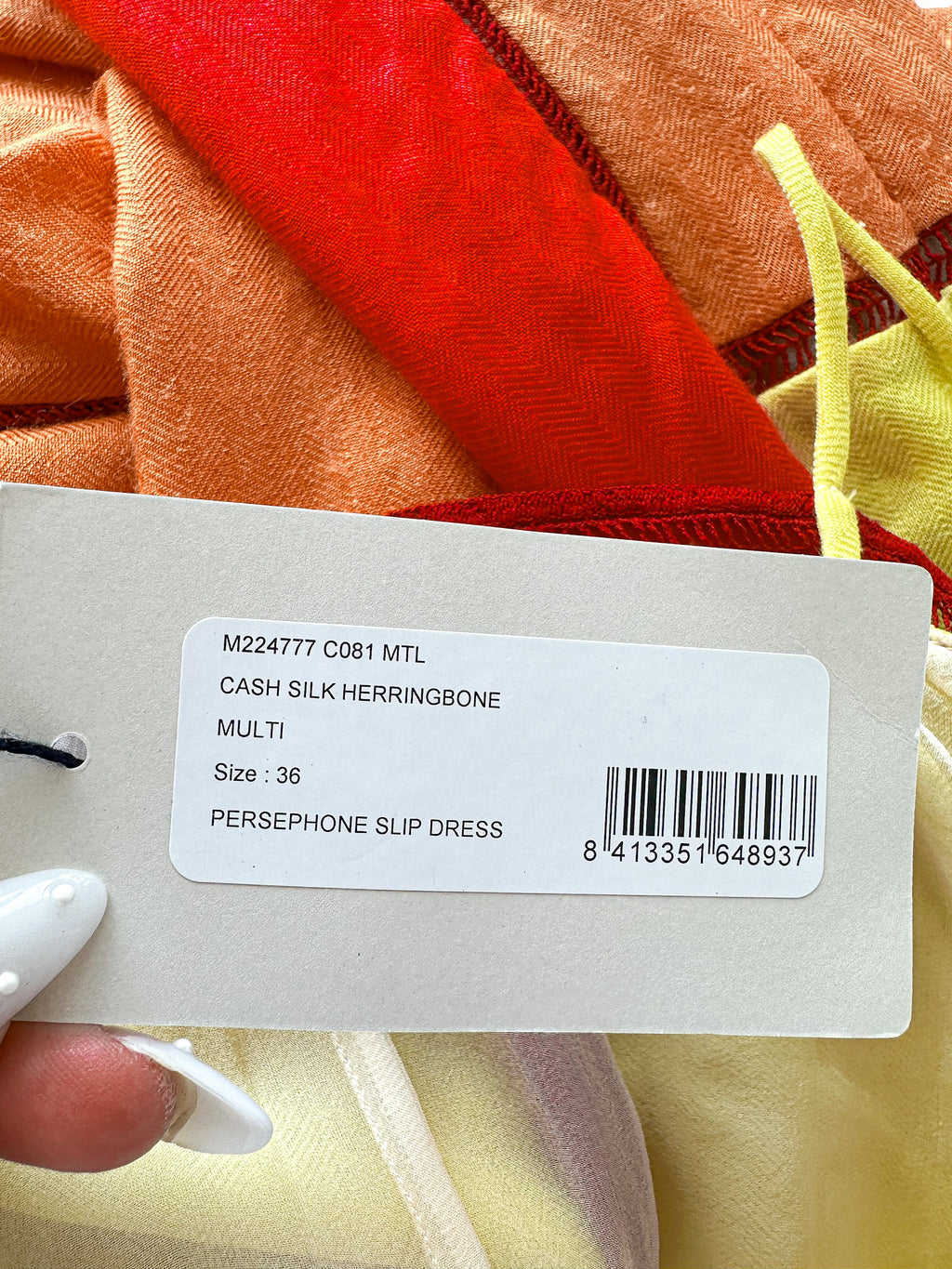 Gabriela Hearst Summer Patchwork Cashmere Silk Maxi Dress