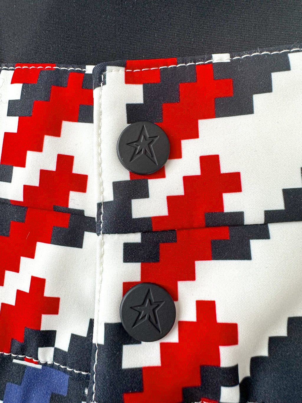 Perfect Moment Ski Aurora Red White Blue Houndstooth Flare Pant Trousers