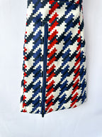 Perfect Moment Ski Aurora Red White Blue Houndstooth Flare Pant Trousers
