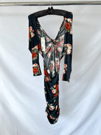 Magda Butrym 11 Floral Black Long Sleeve Dress