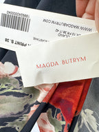 Magda Butrym 11 Floral Black Long Sleeve Dress