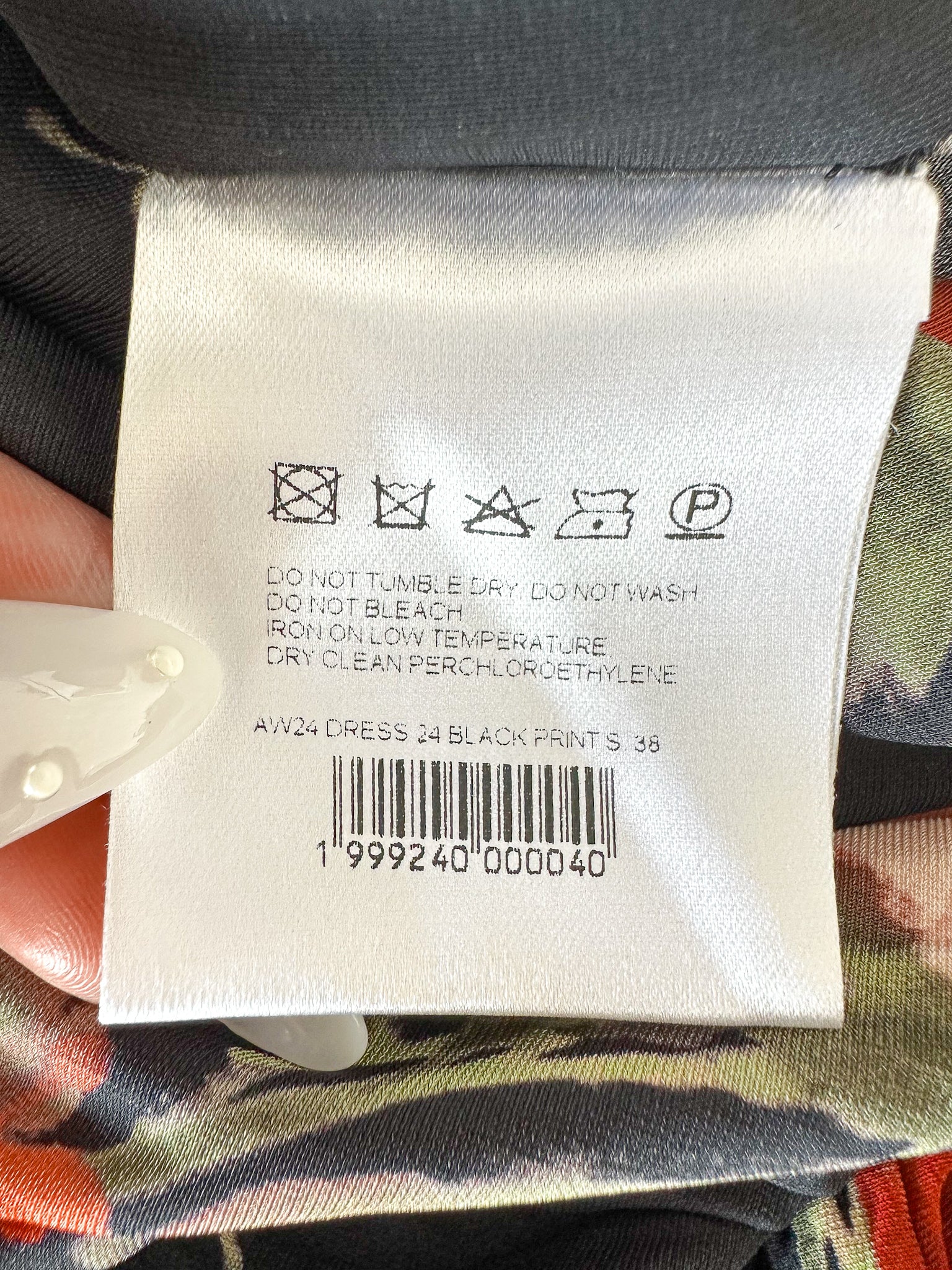 Magda Butrym 11 Floral Black Long Sleeve Dress