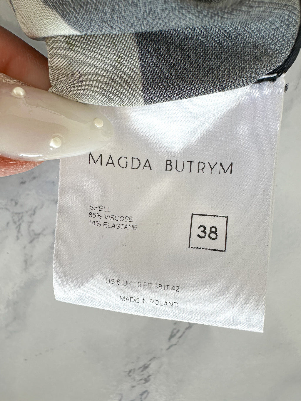 Magda Butrym 11 Floral Black Long Sleeve Dress