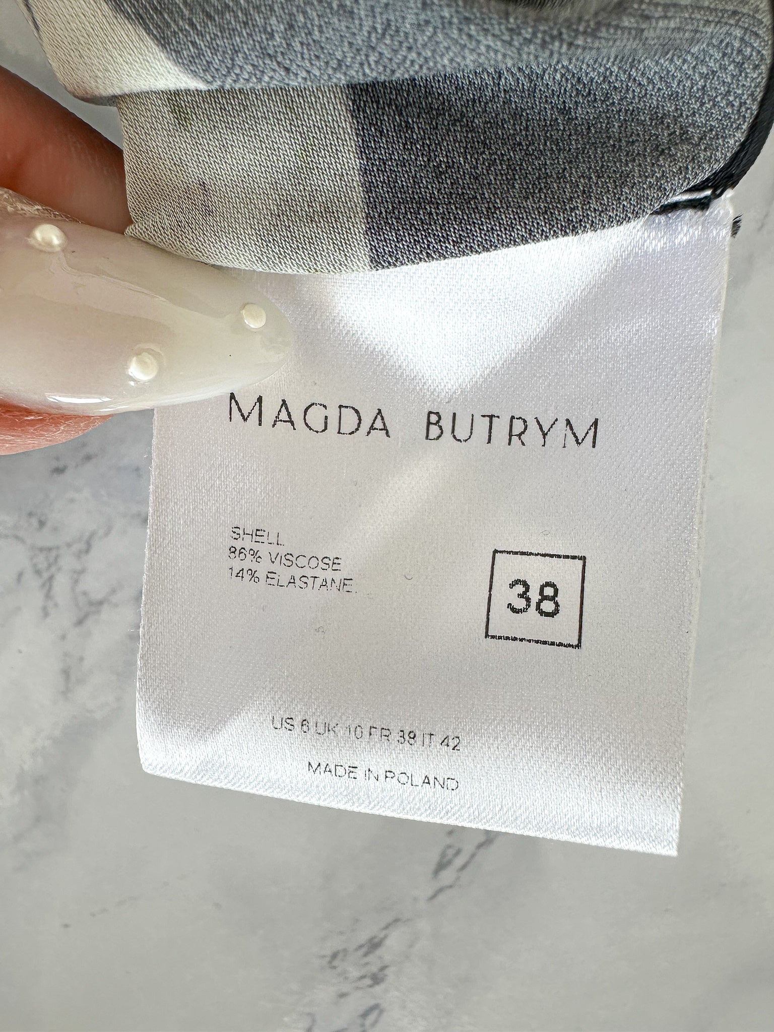 Magda Butrym 11 Floral Black Long Sleeve Dress