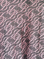 Blumarine Logo Mesh Long Sleeve Dress