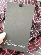 Blumarine Logo Mesh Long Sleeve Dress