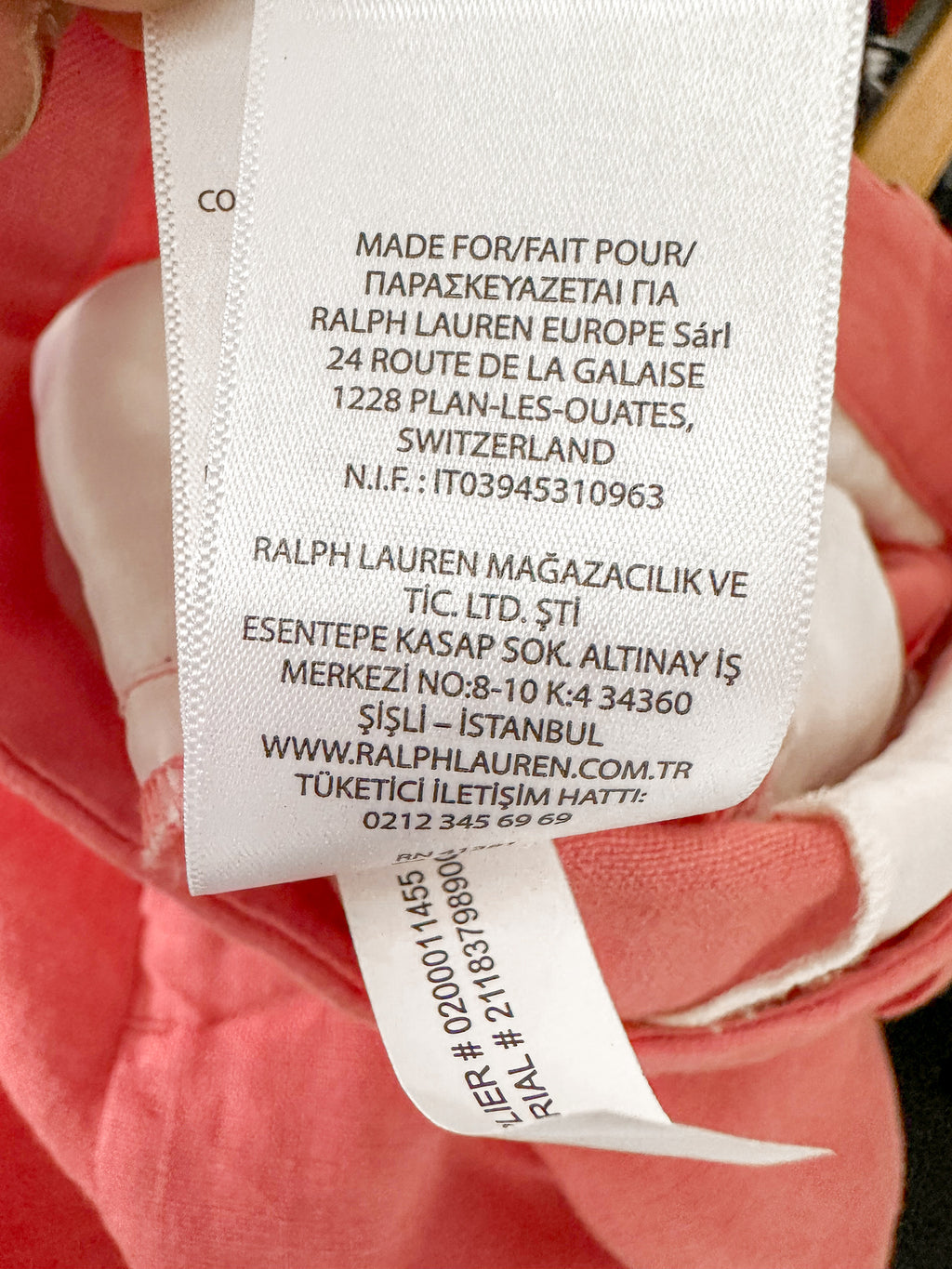 POLO RALPH LAUREN – Rosa Leinen-Sommershorts