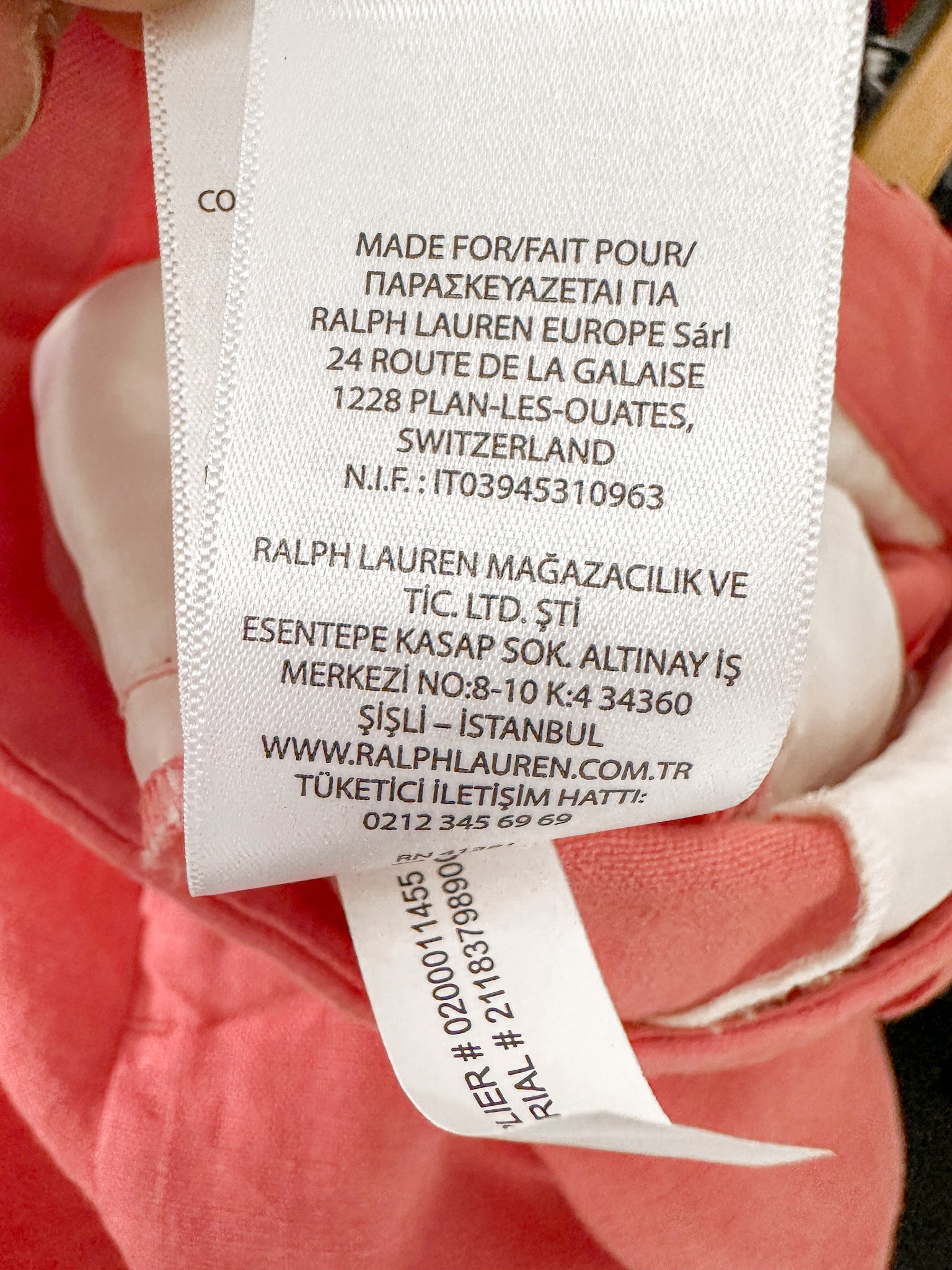 POLO RALPH LAUREN – Rosa Leinen-Sommershorts