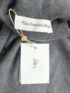 The Frankie Shop Grey Merino Wool Turtleneck Eve Sweater Jumper