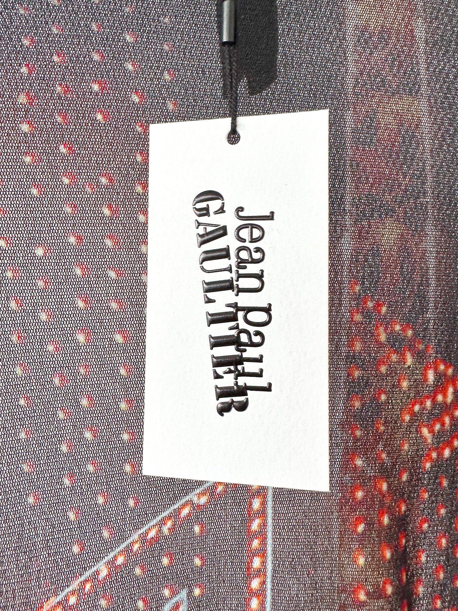 Jean Paul Gaultier Pigalle Paris Print Mesh Mini Dress