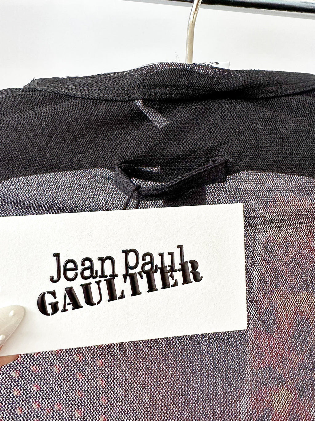 Jean Paul Gaultier Pigalle Paris Print Mesh Mini Dress