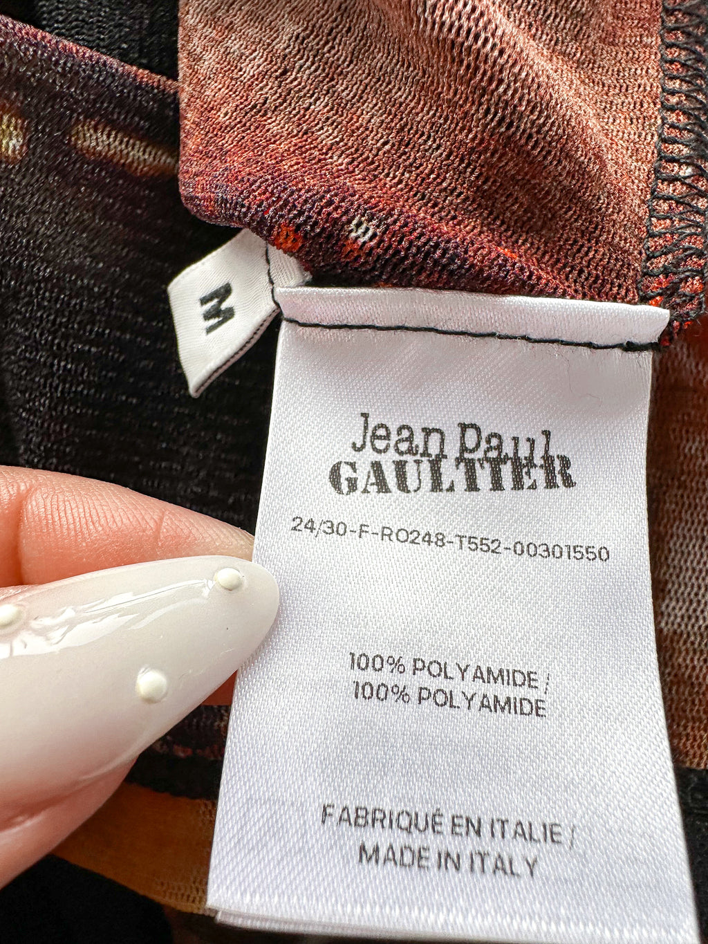 Jean Paul Gaultier Pigalle Paris Print Mesh Mini Dress