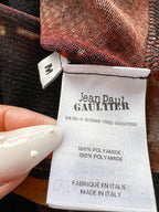 Jean Paul Gaultier Pigalle Paris Print Mesh Mini Dress