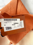 Altuzarra Sunset Orange Cropped Sweetheart Neck Top