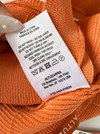 Altuzarra Sunset Orange Cropped Sweetheart Neck Top