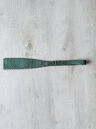 Drake's Green Abstract Circle Foulard Print Self Tie Bow Tie - House Of Huntington
