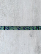 Drake's Green Abstract Circle Foulard Print Self Tie Bow Tie - House Of Huntington