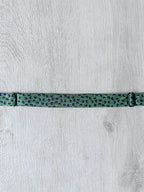 Drake's Green Abstract Circle Foulard Print Self Tie Bow Tie - House Of Huntington