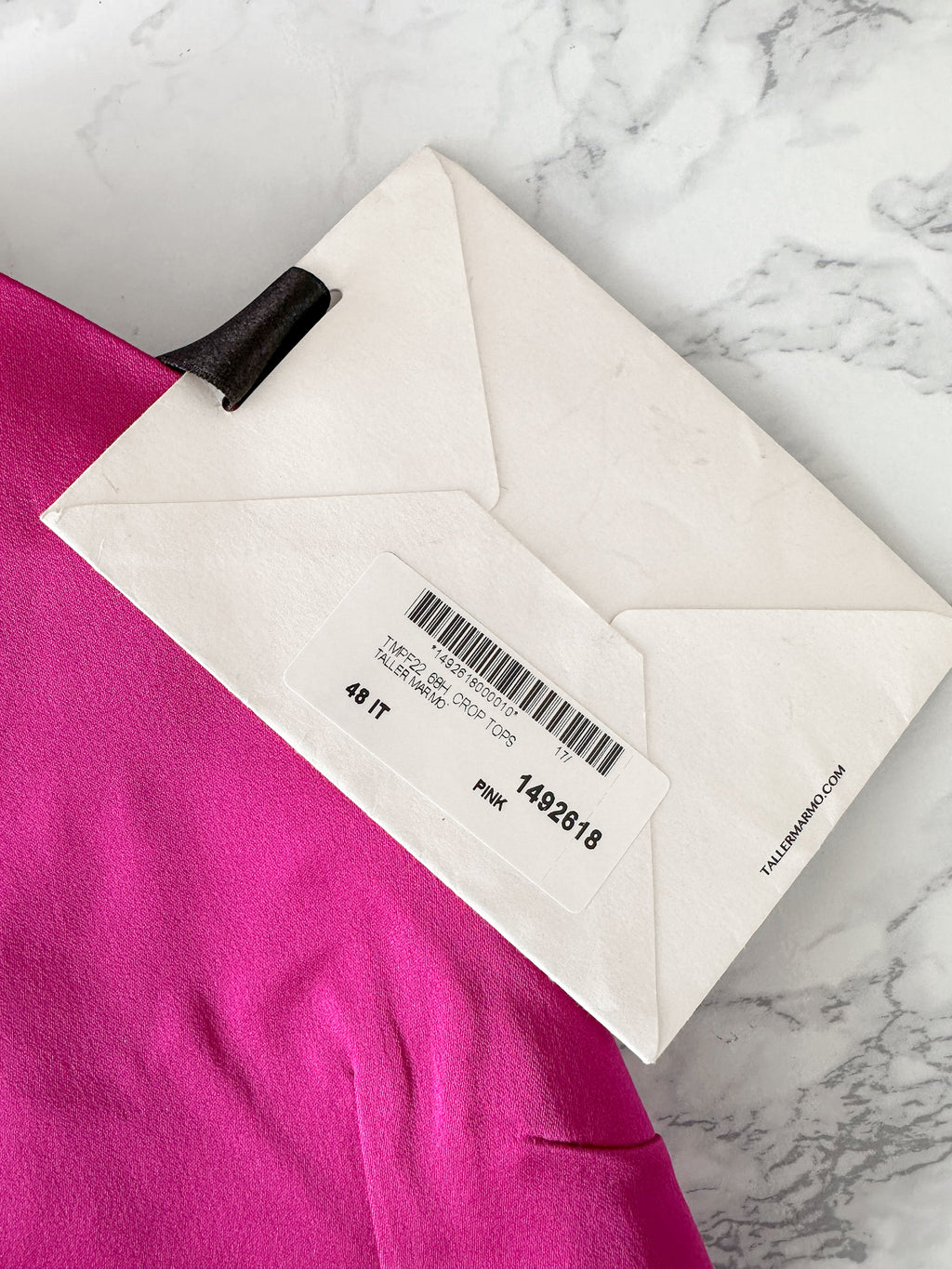 Taller Marmo Pink Cometa Strappy Open-back Halterneck Crepe Top