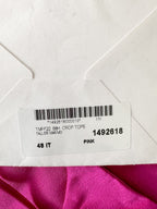 Taller Marmo Pink Cometa Strappy Open-back Halterneck Crepe Top