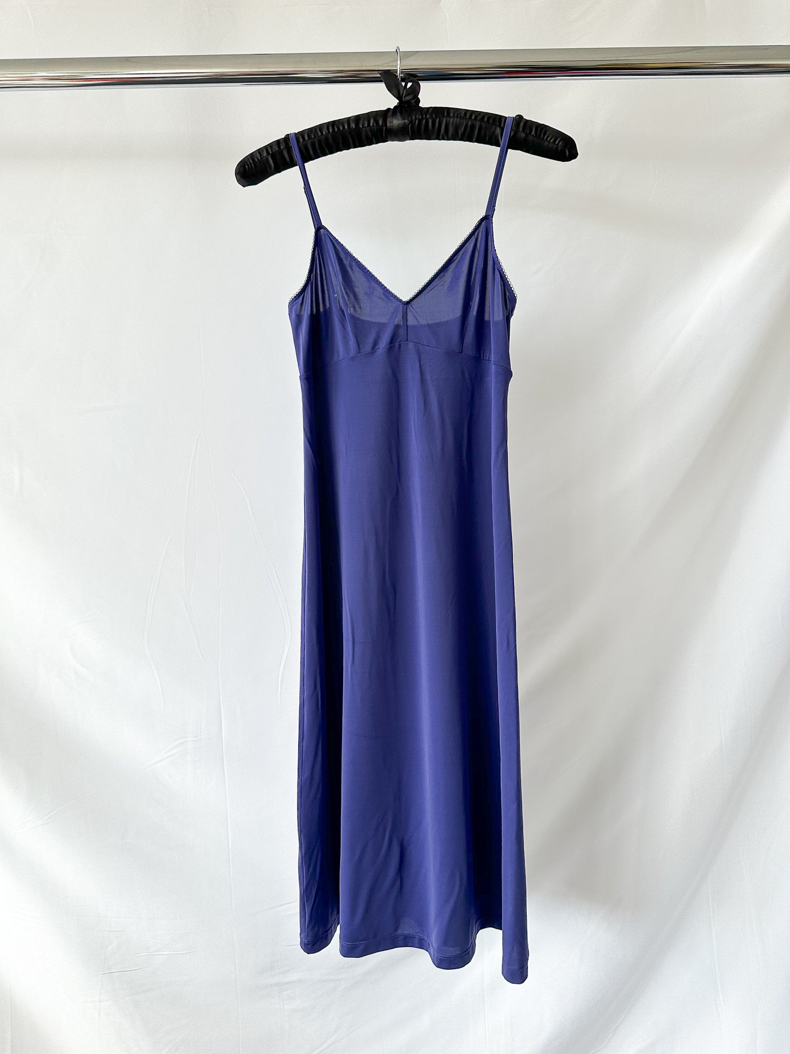 Zimmermann V-Neck Blue Spaghetti Strap Slip Dress