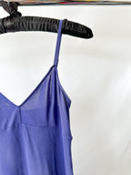 Zimmermann – Unterkleid mit V-Ausschnitt und Spaghettiträgern in Blau