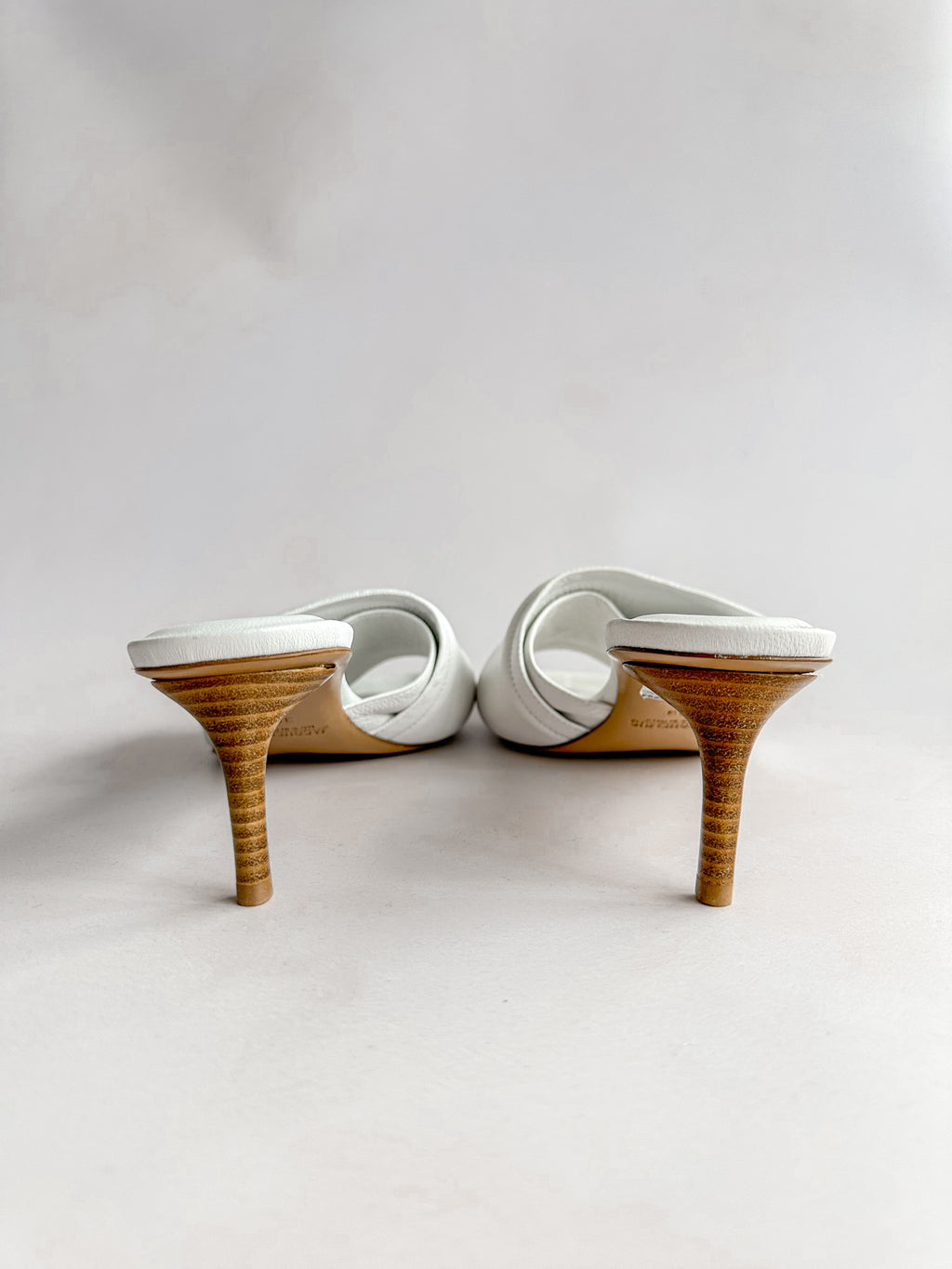 Jacquemus White Les Mules Piscine Heels