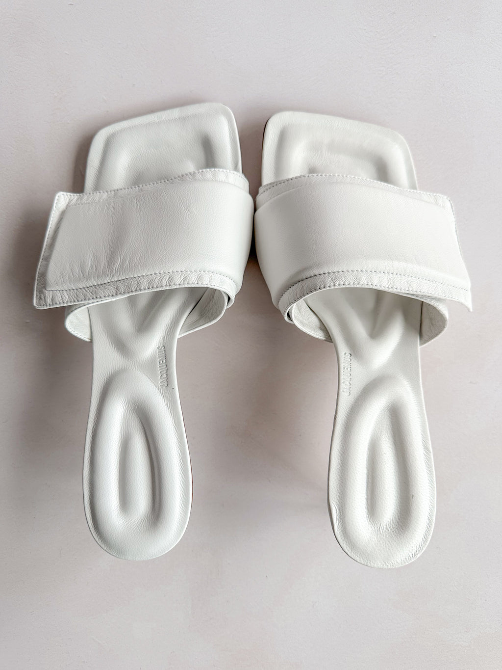Jacquemus White Les Mules Piscine Heels