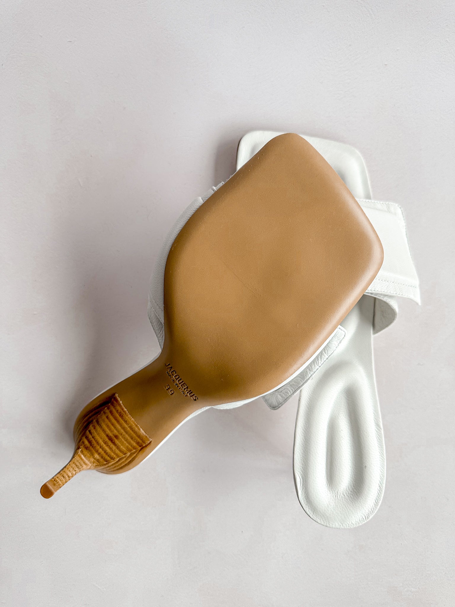 Jacquemus White Les Mules Piscine Heels