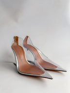 AMINA MUADDI Lupita PVC Wedge Mules