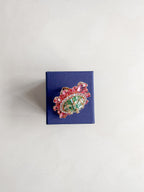 Swarovski Curiosa Cocktail ring Multicoloured, 18k rose gold plated