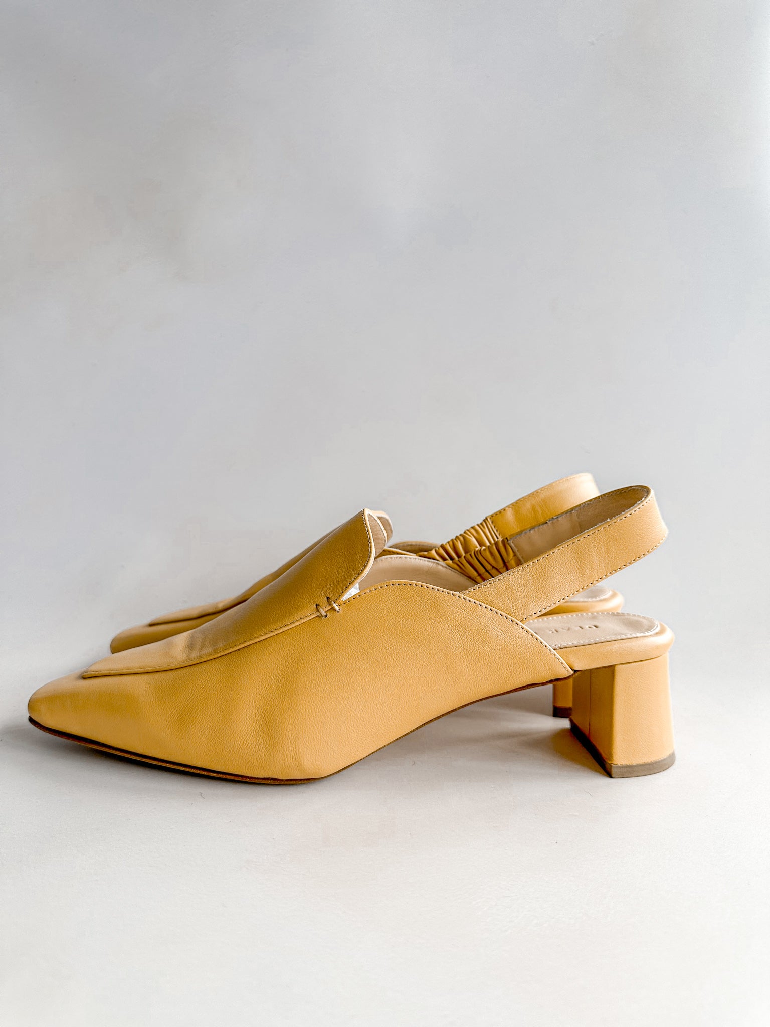 DEAR FRANCES Noah Mule Venezia Heels In Beige