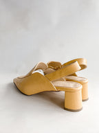 DEAR FRANCES Mocassim de couro salto bloco