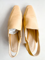 DEAR FRANCES Mocassim de couro salto bloco