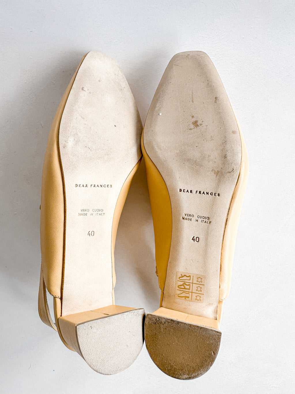 DEAR FRANCES Mocassim de couro salto bloco