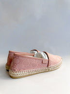 Gucci Pink Monogram Espadrilles Shoes