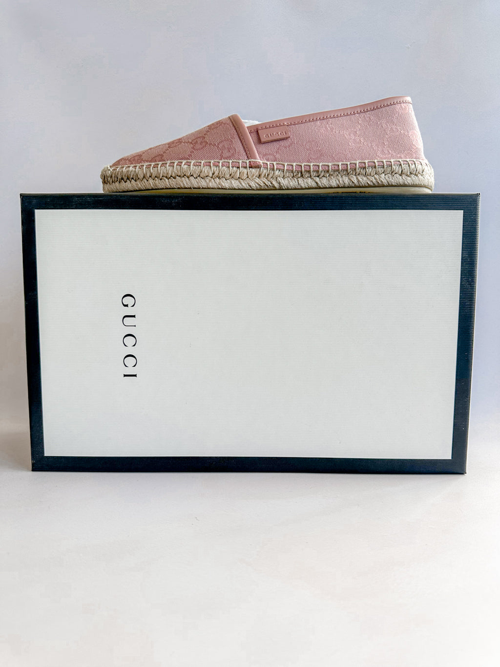 Gucci Pink Monogram Espadrilles Shoes