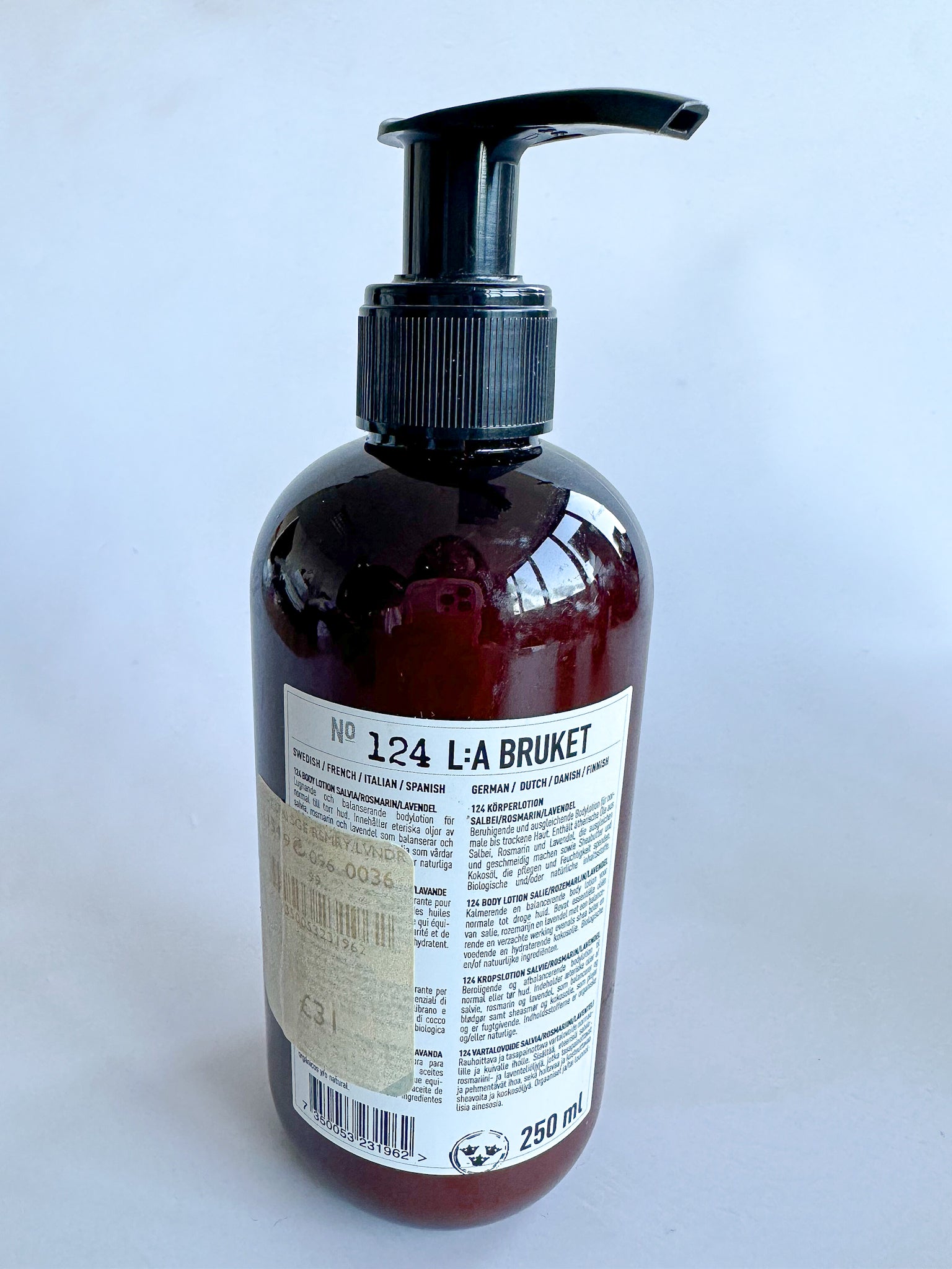 LA BRUKET 124 Sage / Rosemary / Lavender Body Lotion
