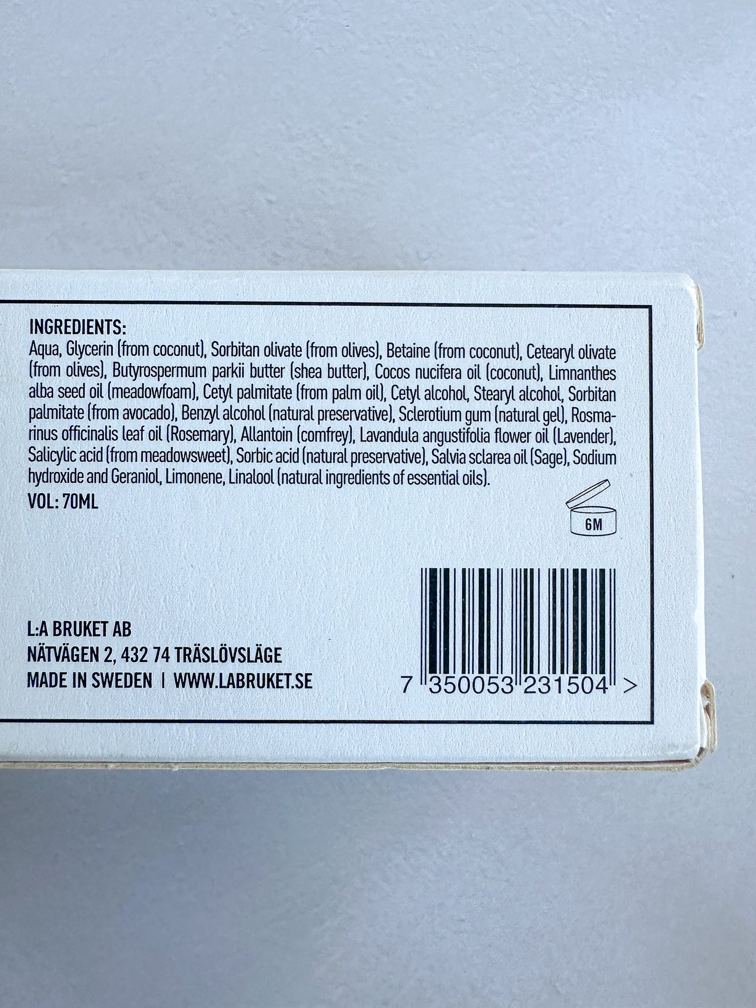 L:A BRUKET Handcreme Salbei, Rosmarin und Lavendel 70 ml