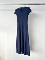 Polo Ralph Lauren Cashmere Navy Short Sleeve Long Dress