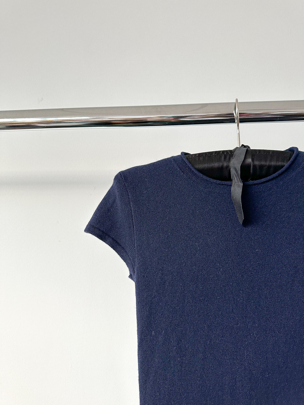 Polo Ralph Lauren Cashmere Navy Short Sleeve Long Dress