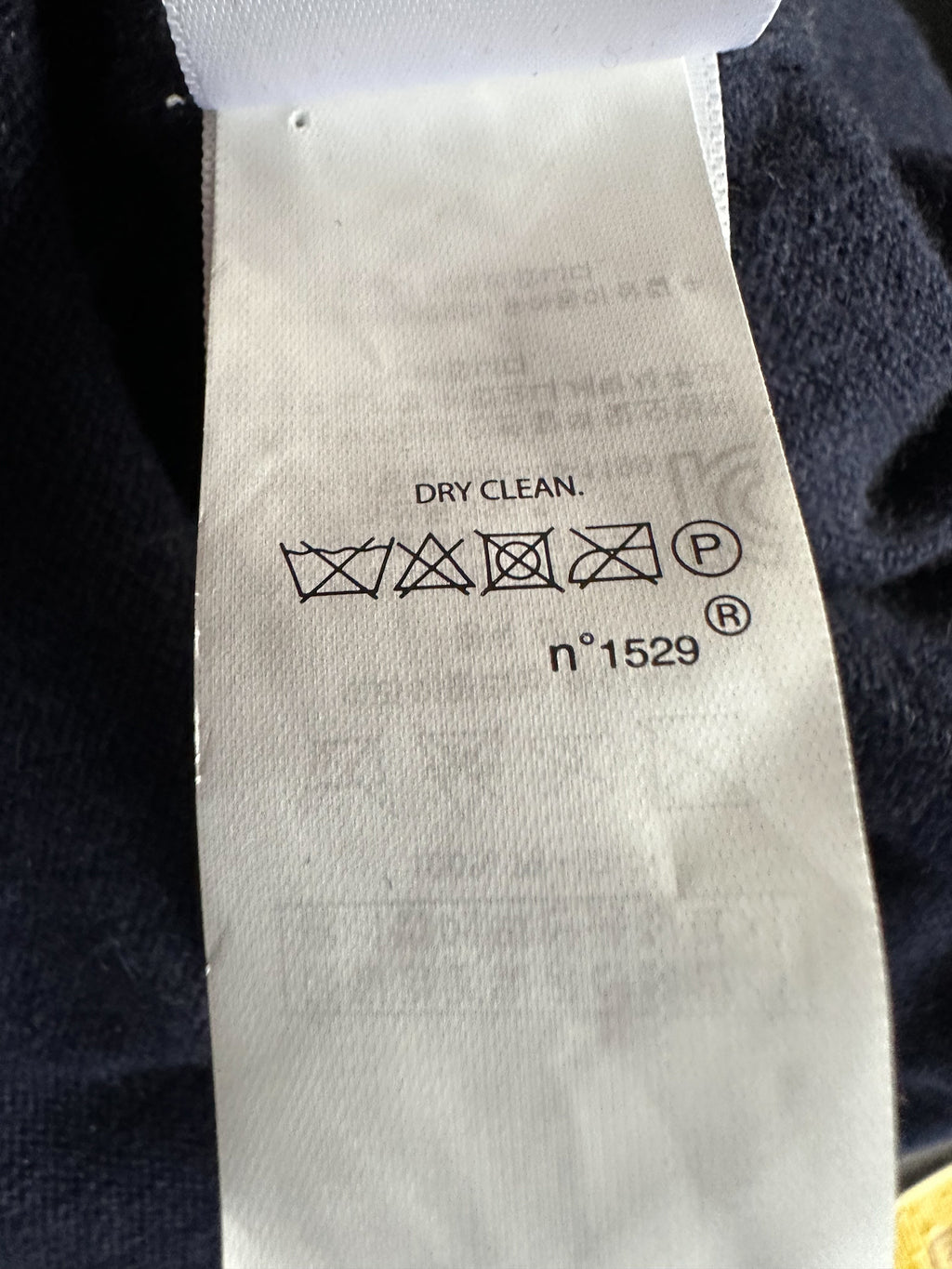 Polo Ralph Lauren Cashmere Navy Short Sleeve Long Dress