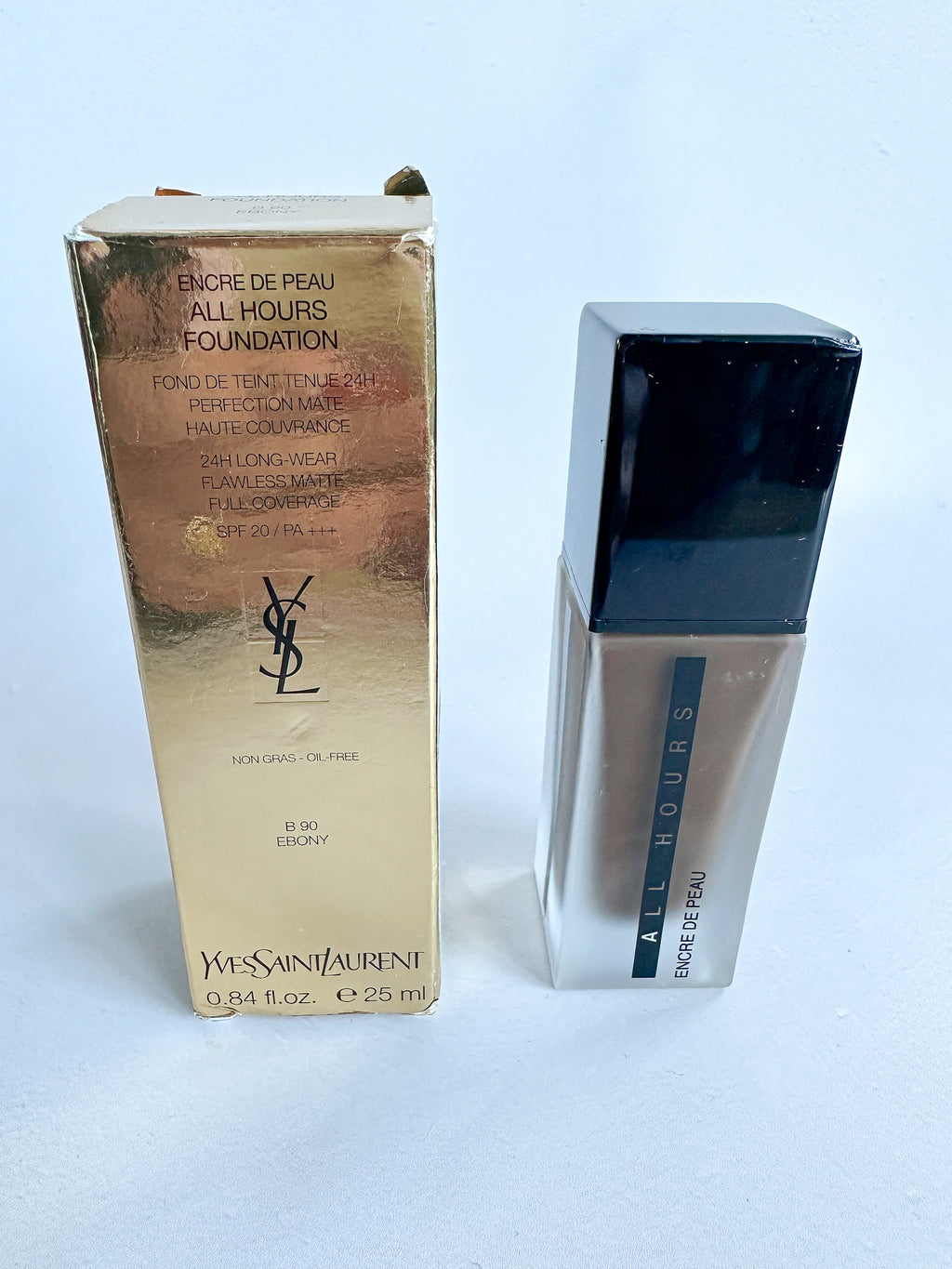 YSL All Hours Foundation 24-Hour Flawless Matte Foundation Full Coverage (Discontinued) in B 90 Ebony