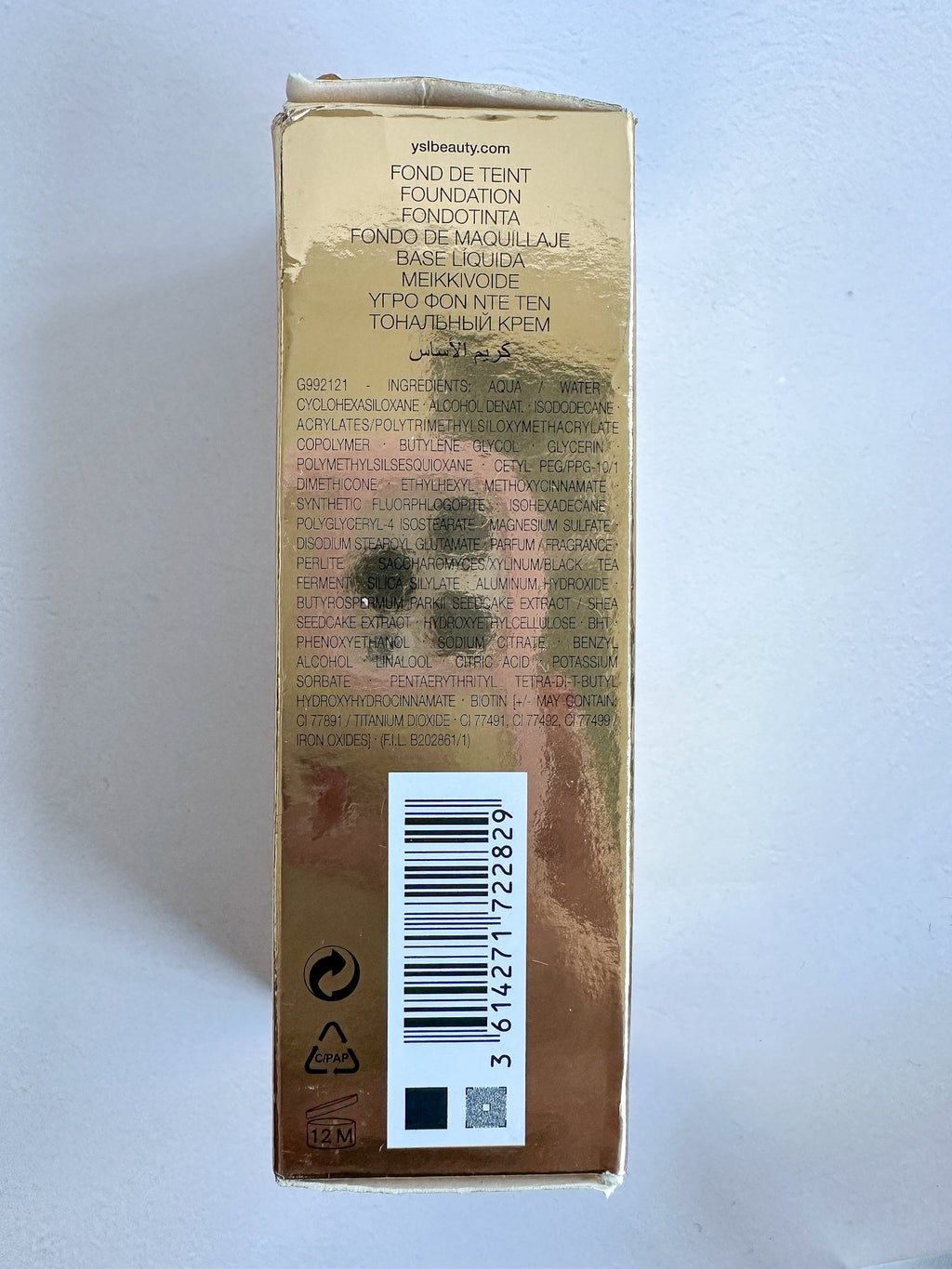 YSL All Hours Foundation 24-Hour Flawless Matte Foundation Full Coverage (Discontinued) in B 90 Ebony