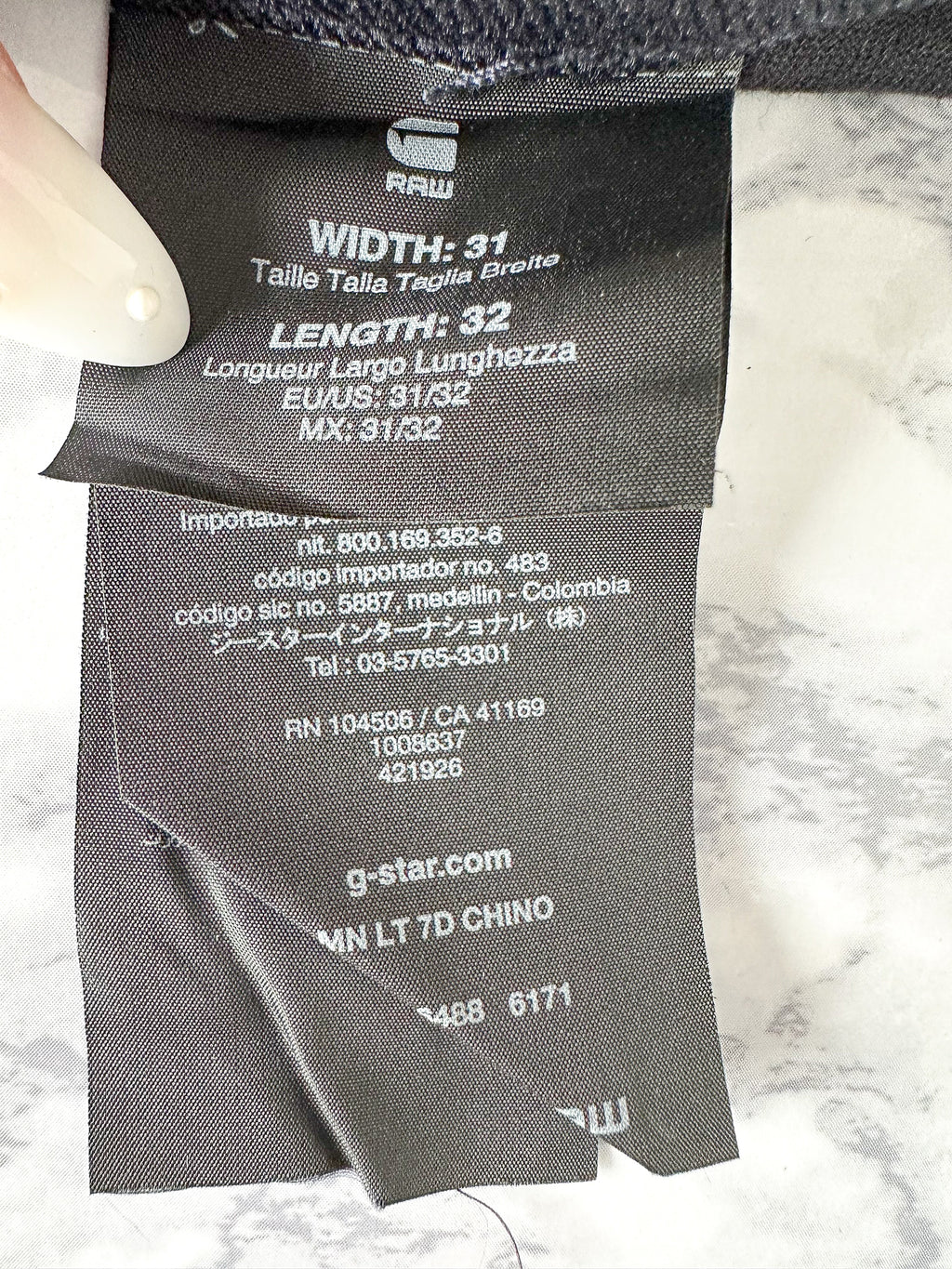 G-Star Raw by Marc Newson Navy Blue Chino Trousers